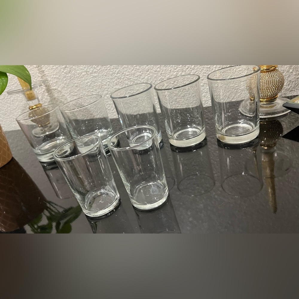 Set of 7 - Glasses, drinking cups